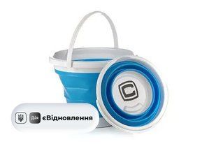 Відро складане силіконове 5 л blue СИЛА 961003 СТ202412557 фото