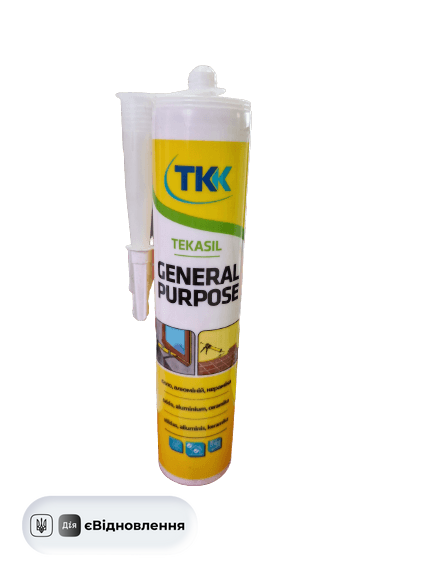 Герметик силикон TEKASIL GENERAL PURP 280 ml (белый) 51628 фото