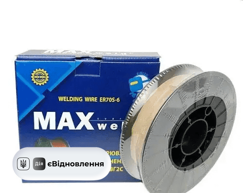 Дріт MAXweld ER70S-6 ф. 1.2мм (15 кг) 1549111 фото Дріт MAXweld ER70S-6 ф. 1.2мм (15 кг) 1549111 фото