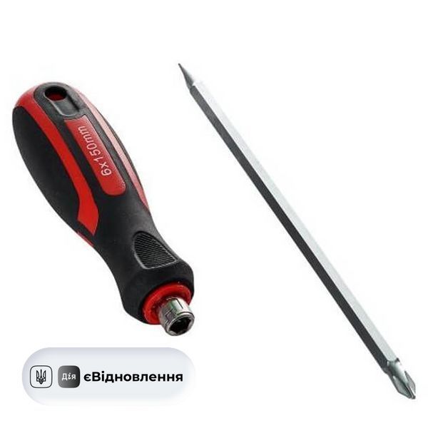 Отвертка двухсторонняя Vitals Master SL6+PH2 СТ202412087 фото