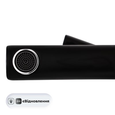 Змішувач для ванни Qtap Grand (з душовим гарнітуром) QTGRABCR006 Chrome/Black SD00039606 фото