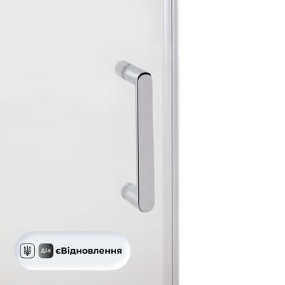 Душові двері в нішу Qtap Taurus CRM2013-14.C6 130-140x185 см, скло Clear 6 мм, покриття CalcLess SD00045298 фото