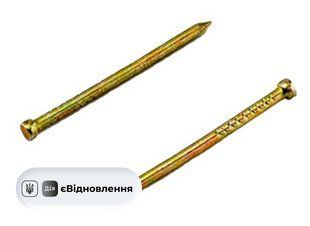 Цвяхи столярні 20*1,2 (10кг/уп) жовті СТ202412642 фото