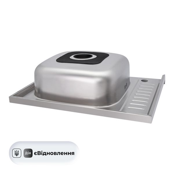 Кухонна мийка Lidz 6050-R 0,6 мм Satin (LIDZ6050R06SAT) SD00037175 фото
