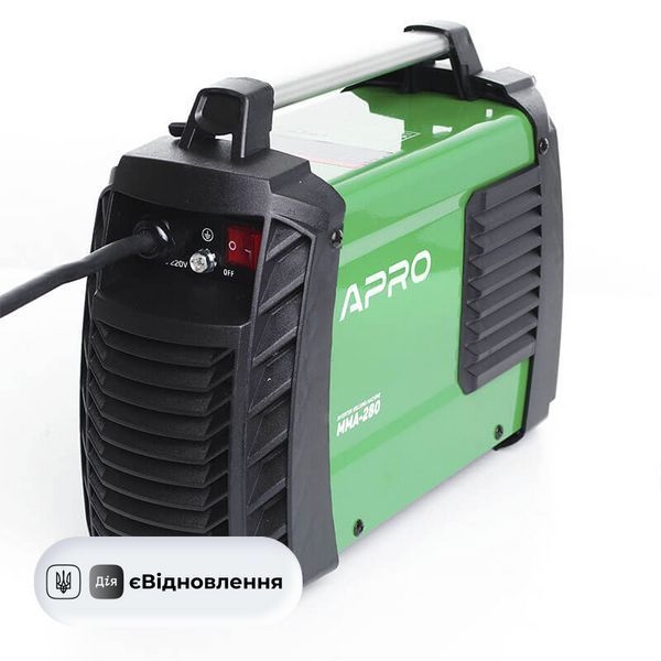 Зварювальний апарат інверторний MMA-280 20-280 Аел. 5 мм 2,5+1,5 м 894511 фото