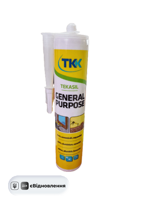 Герметик силиконовый карий TEKASIL GENERAL PURP. RAL8016 280 ml (20шт.) 52104 фото