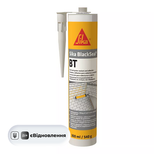 Клей-герметик Sika бутилкаучуковый BlackSeal BT 300 мл черный СТ202411546 фото